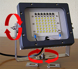 LED投光器『HLD-501』照射角度調整